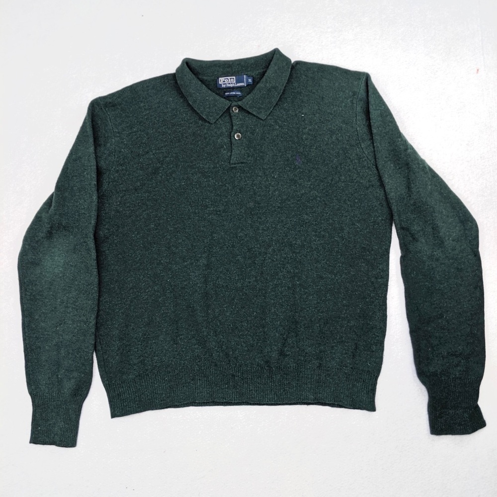 Polo Ralph Lauren green sweater knit men’s XL
